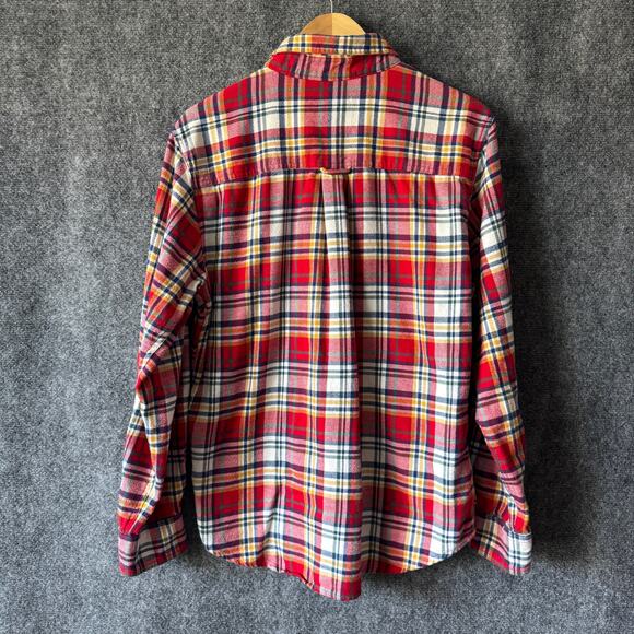Woolrich Shirt Mens Medium Plaid Flannel Button Up Outdoor Long Sleeve Classic - Picture 2 of 11